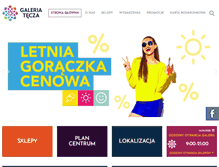 Tablet Screenshot of galeriatecza.pl